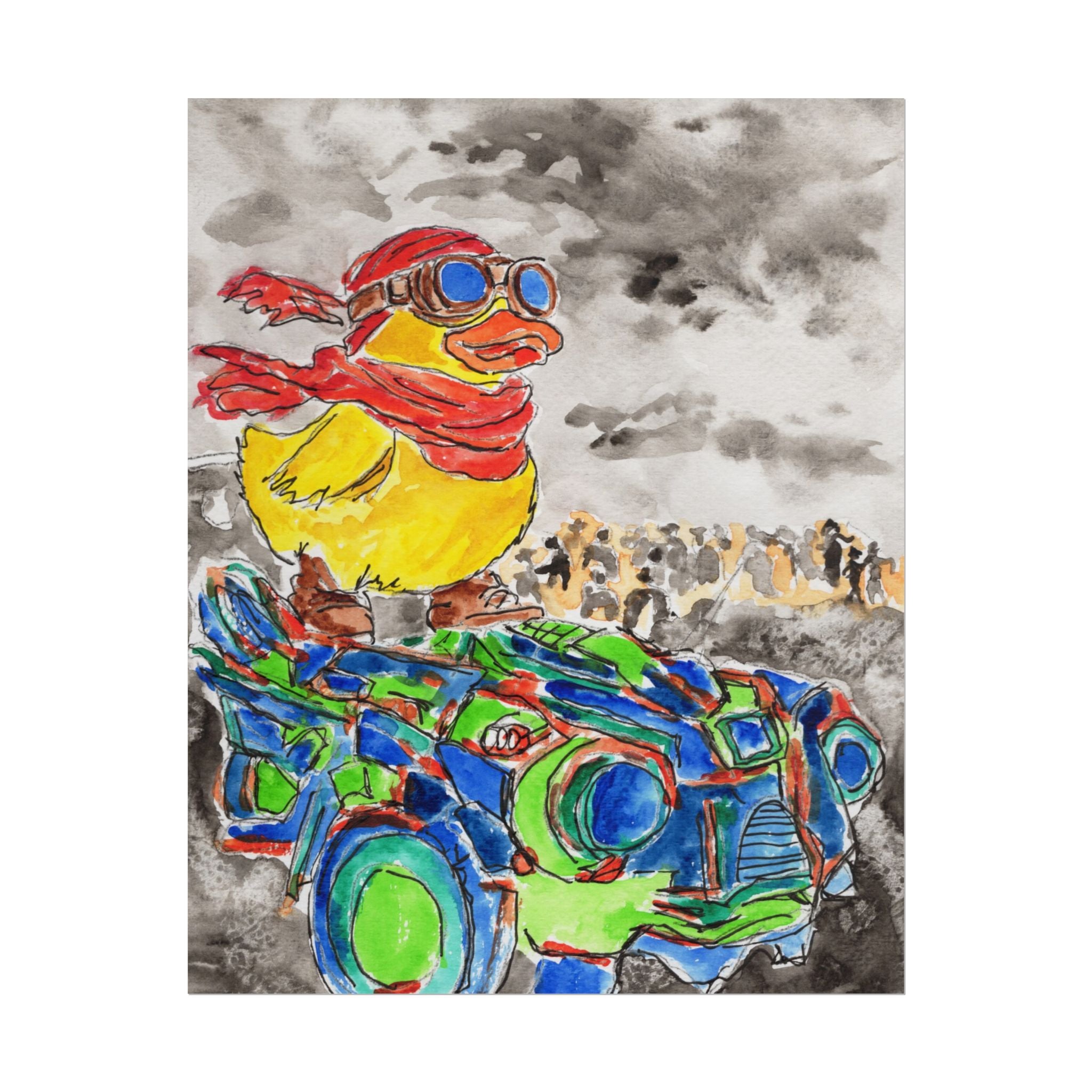 Duckmobile art print by Timothy Colomer