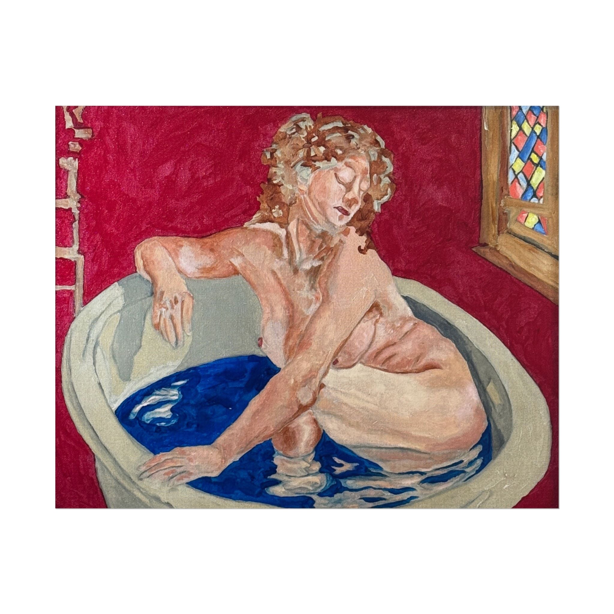 Nude in Tub art print by Timothy Colomer