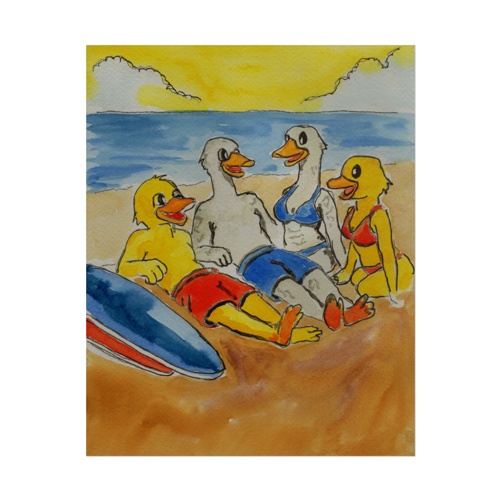 Beach Girls art print by Timothy Colomer