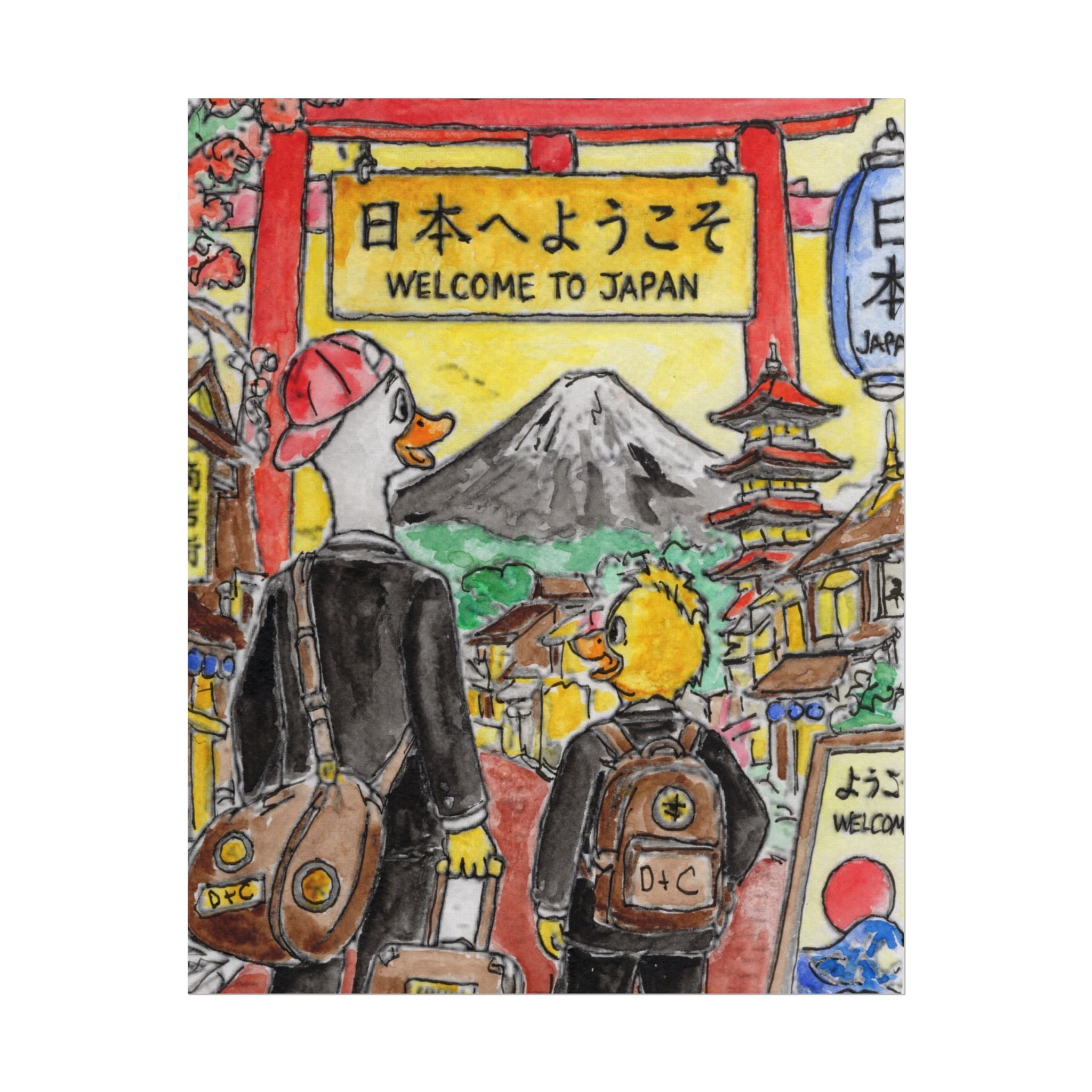 Welcome to Japan art print by Timothy Colomer