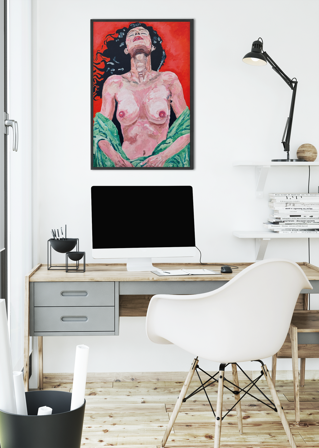 Nude with Green Silk art print by Timothy Colomer — view 4