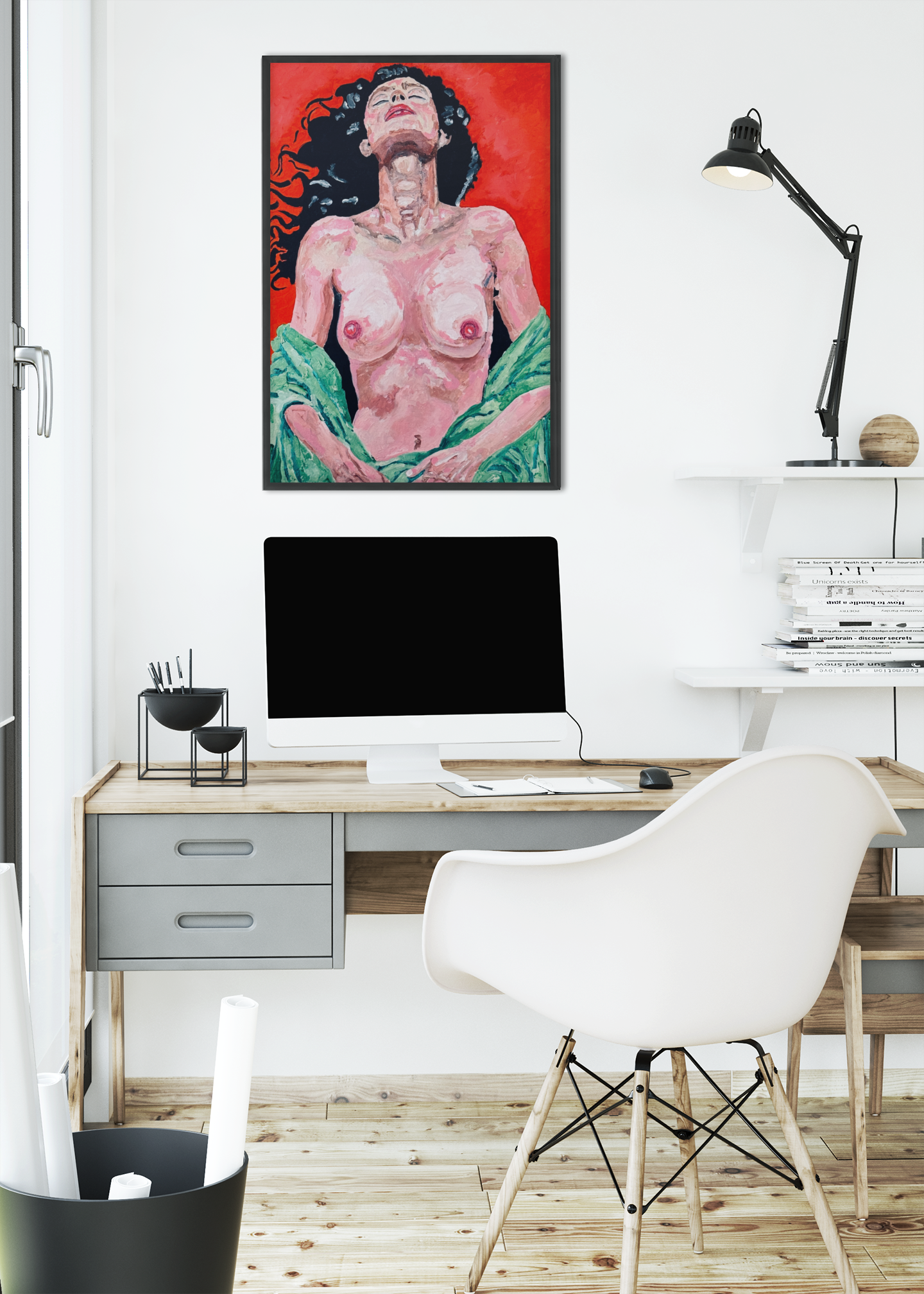 Nude with Green Silk art print by Timothy Colomer — view 4