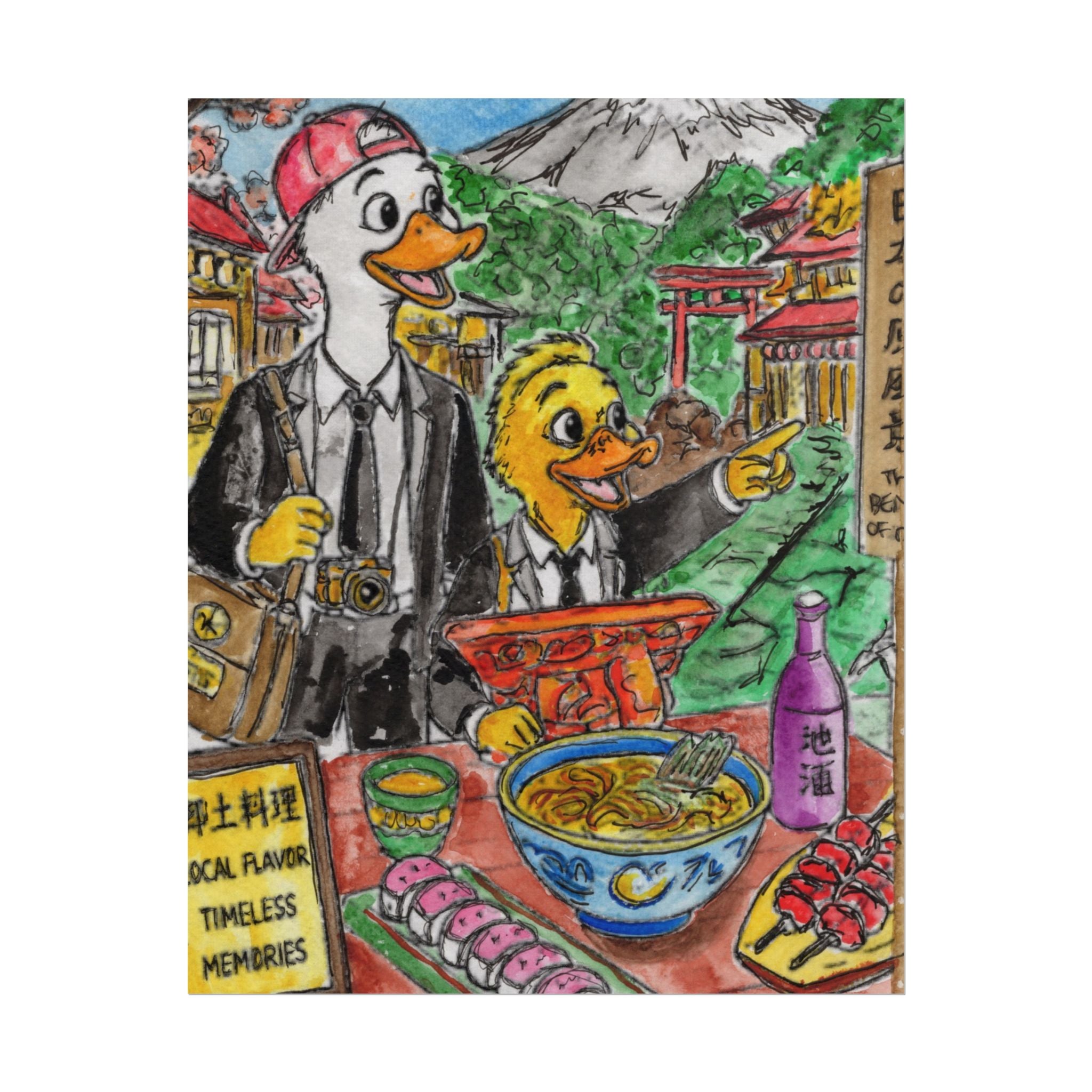Dinner Theater original artwork by Timothy Colomer
