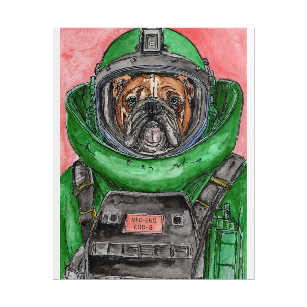Mike in Bomb Suit art print by Timothy Colomer