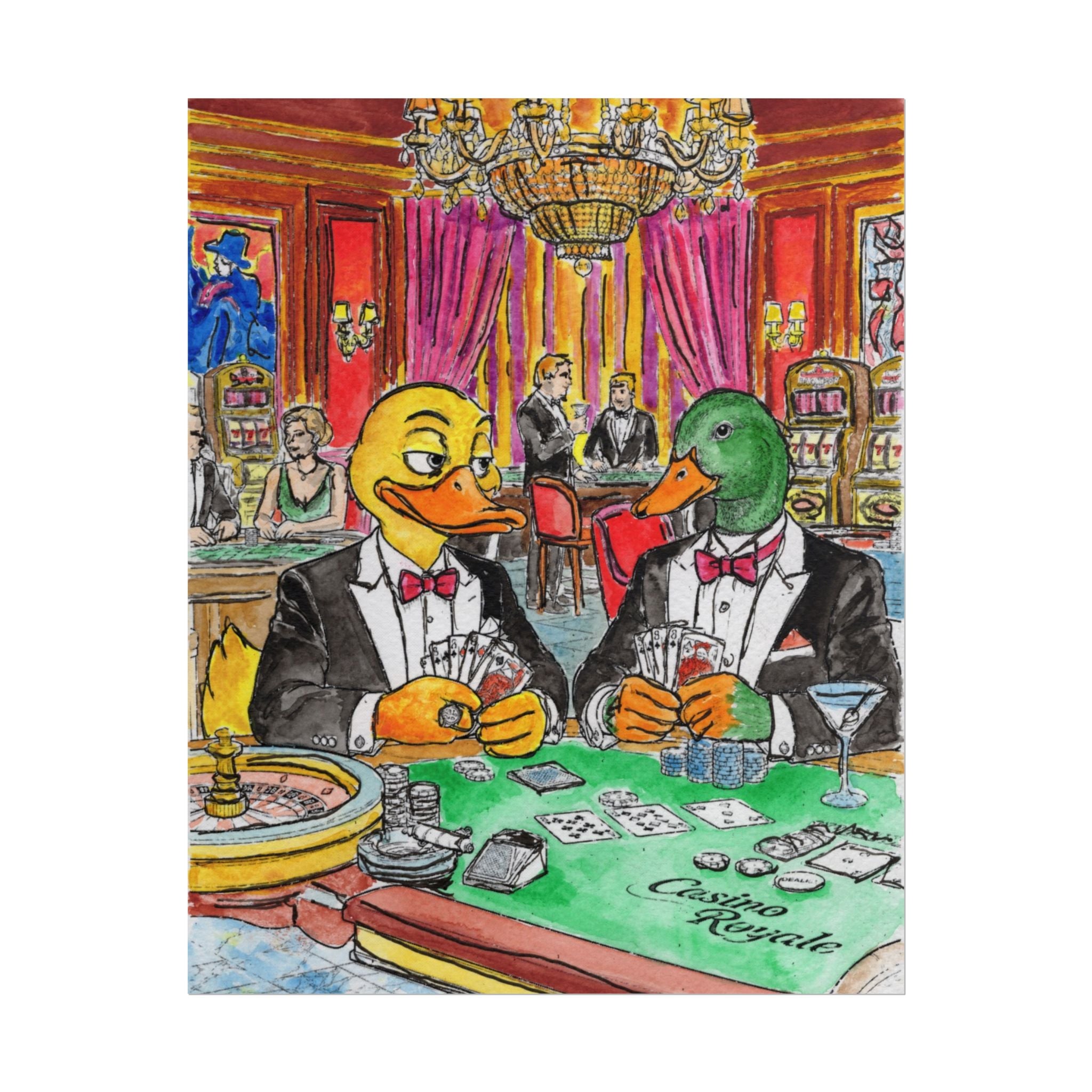 Duck Blind original artwork by Timothy Colomer