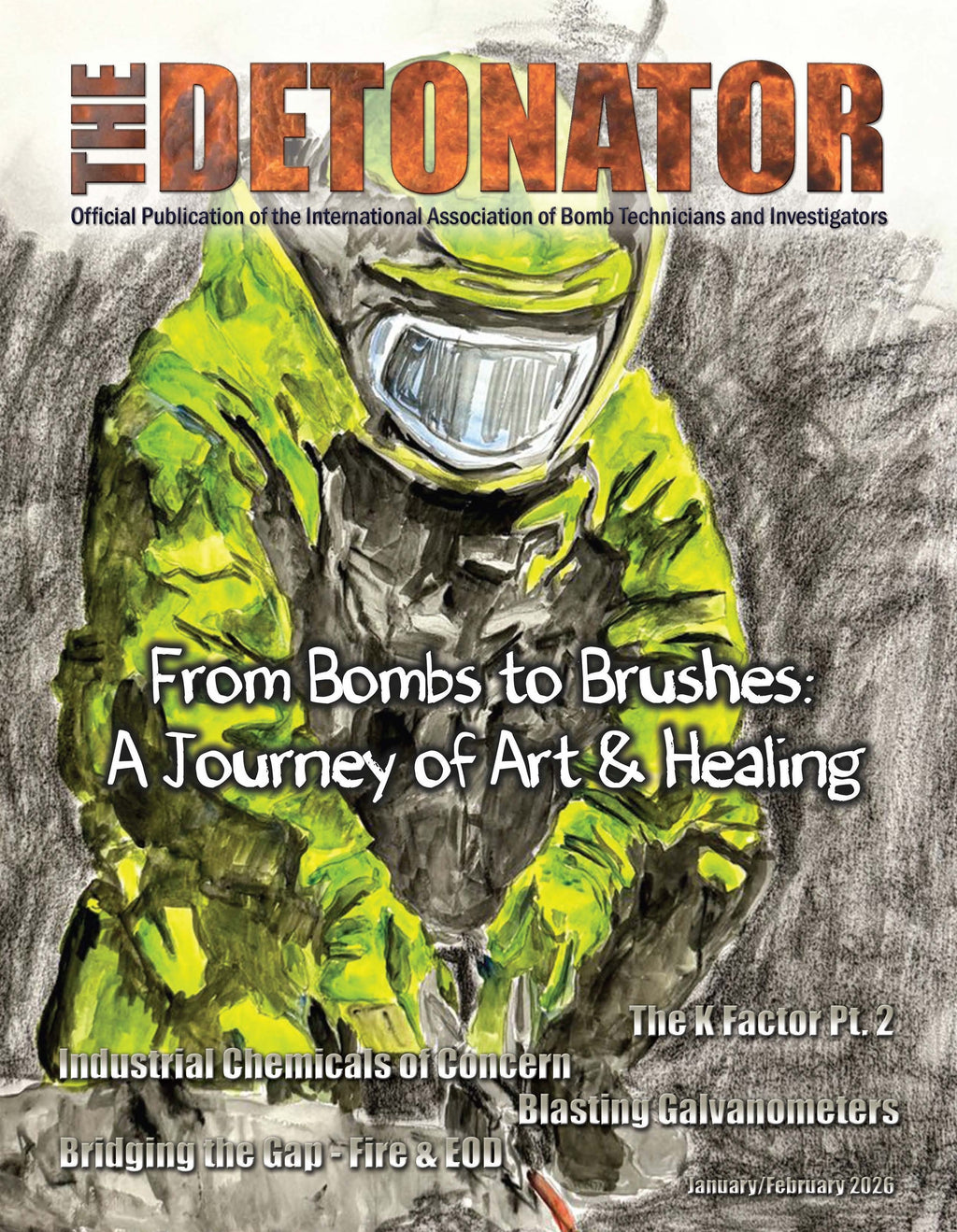 Custom EOD Bomb Suit Portrait | Watercolor by Timothy Colomer
